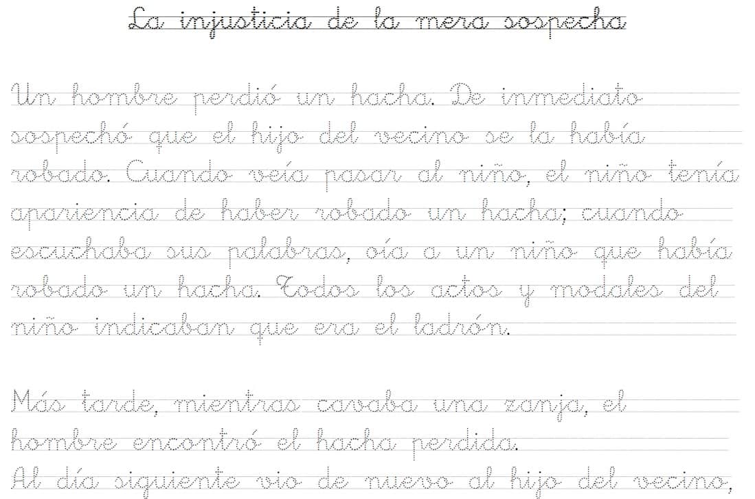 ejercicios de caligrafia