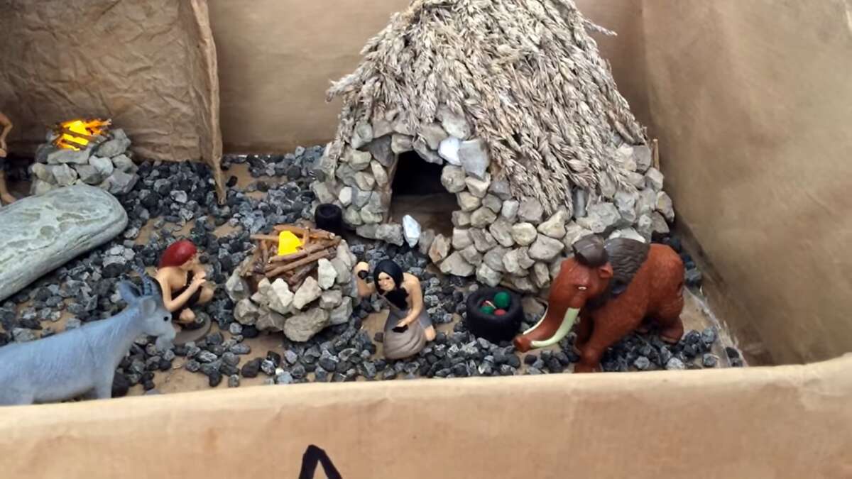 Aprende como realizar una Maqueta de la Prehistoria 8 Maqueta de la Prehistoria