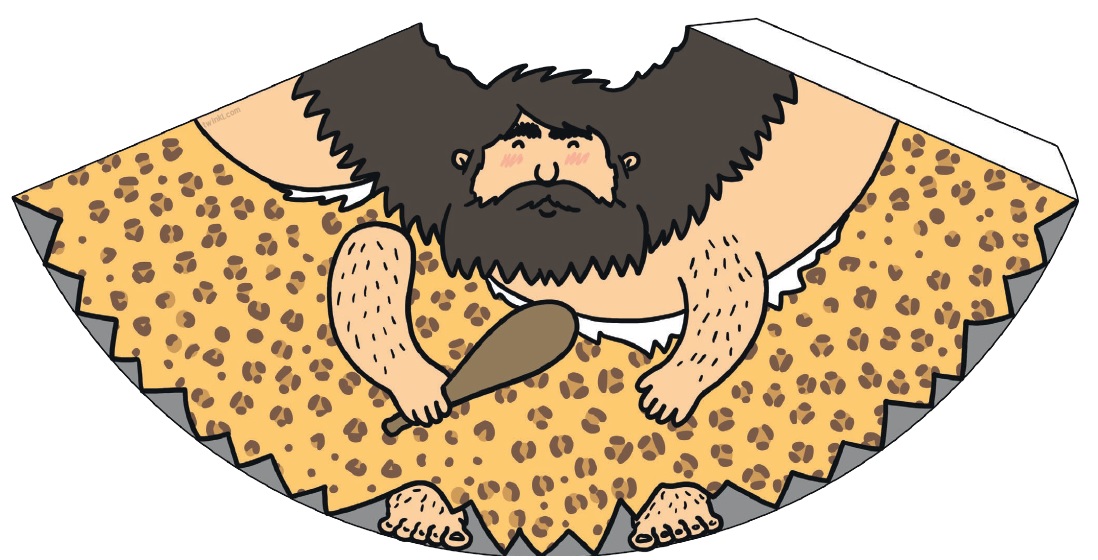 Aprende como realizar una Maqueta de la Prehistoria 10 muñeco prehistórico de papel