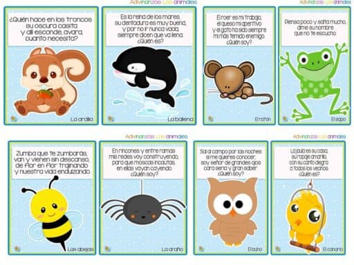 Adivinanzas Cortas 27 adivinanzas cortas de animales