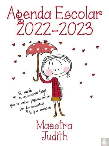 Agenda Escolar para descargar editable 29 Agenda Hablando sola