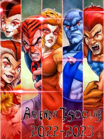 Agenda Escolar para descargar editable 39 Agenda thundercats