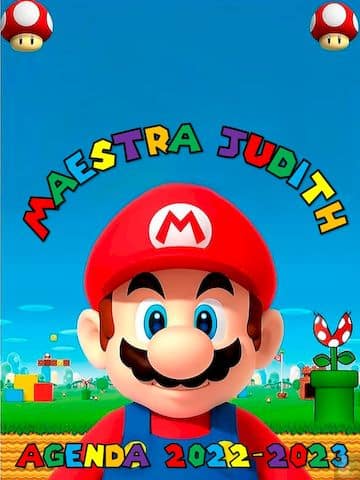 Agenda Escolar para descargar editable 28 agenda mario