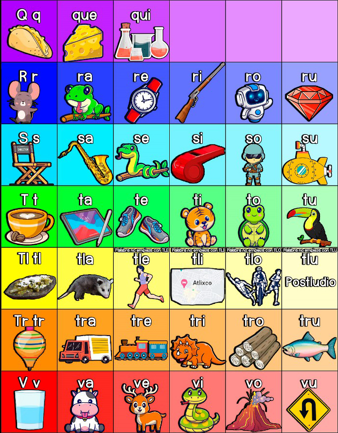 silabario para imprimir