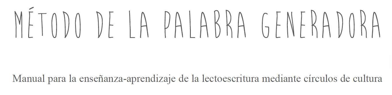 metodo la palabra generadora