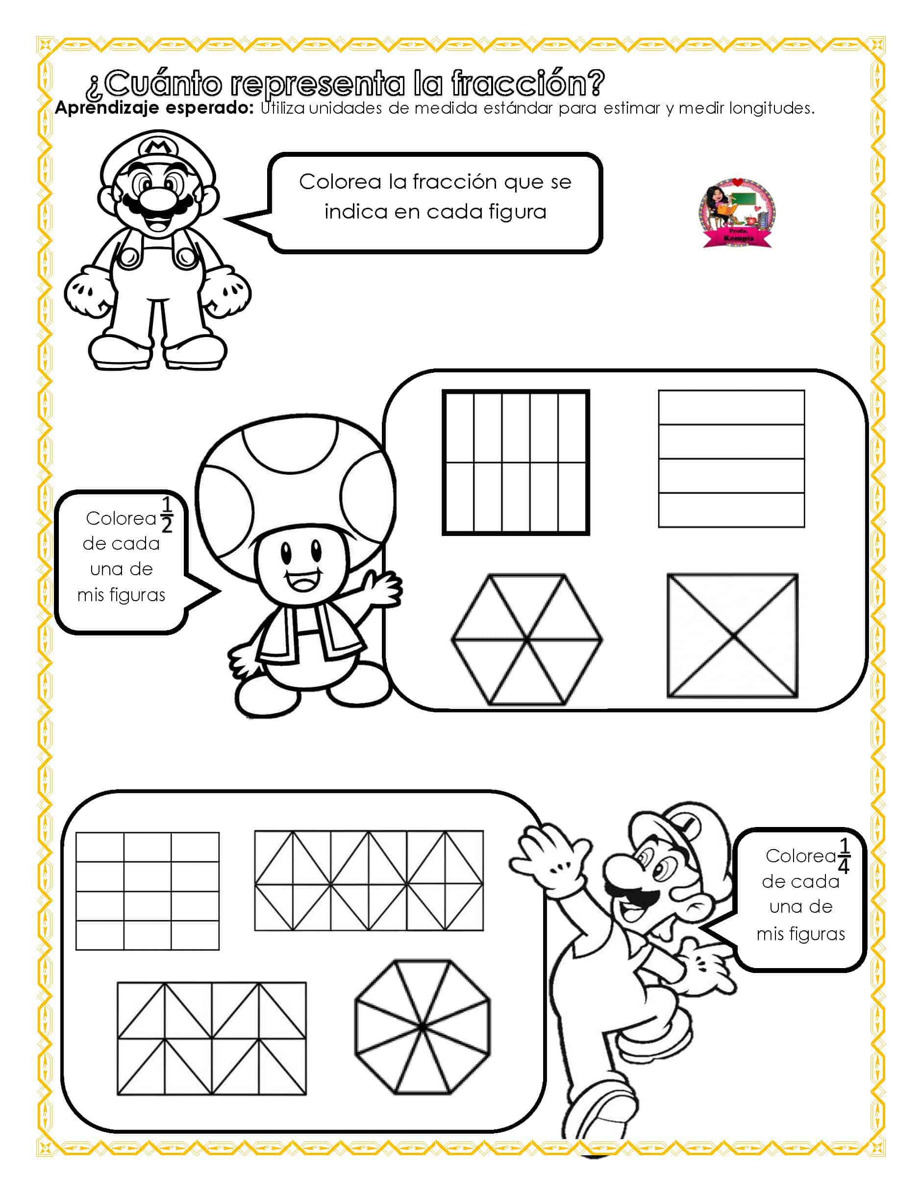 Cuadernillos de fracciones 3° Y 4°