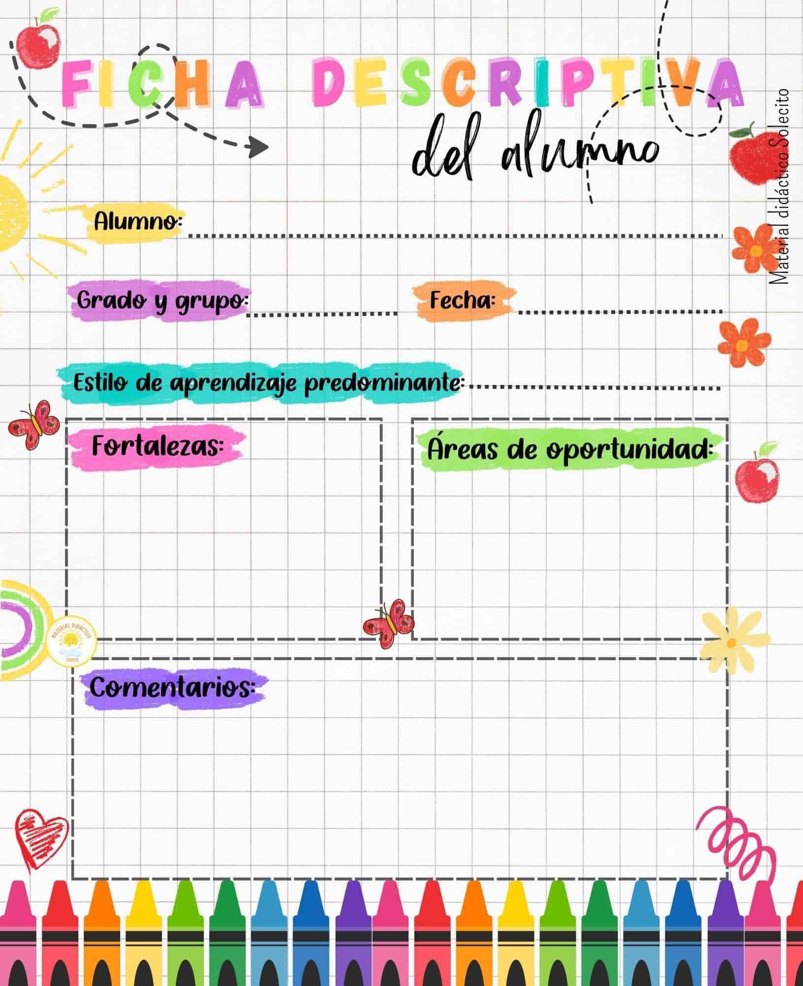 Formatos de Fichas Descriptivas