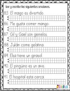 Leo y Escribo Oraciones en PDF
