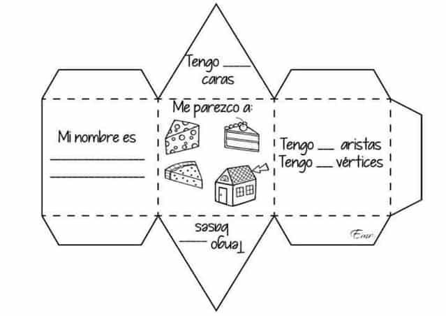 plantillas para armar cuerpos geométricos