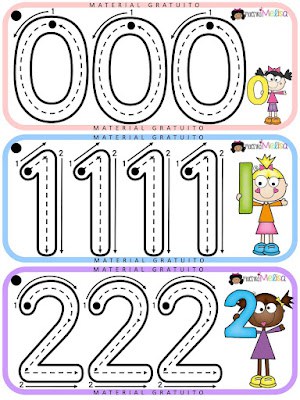 trazo de los numeros