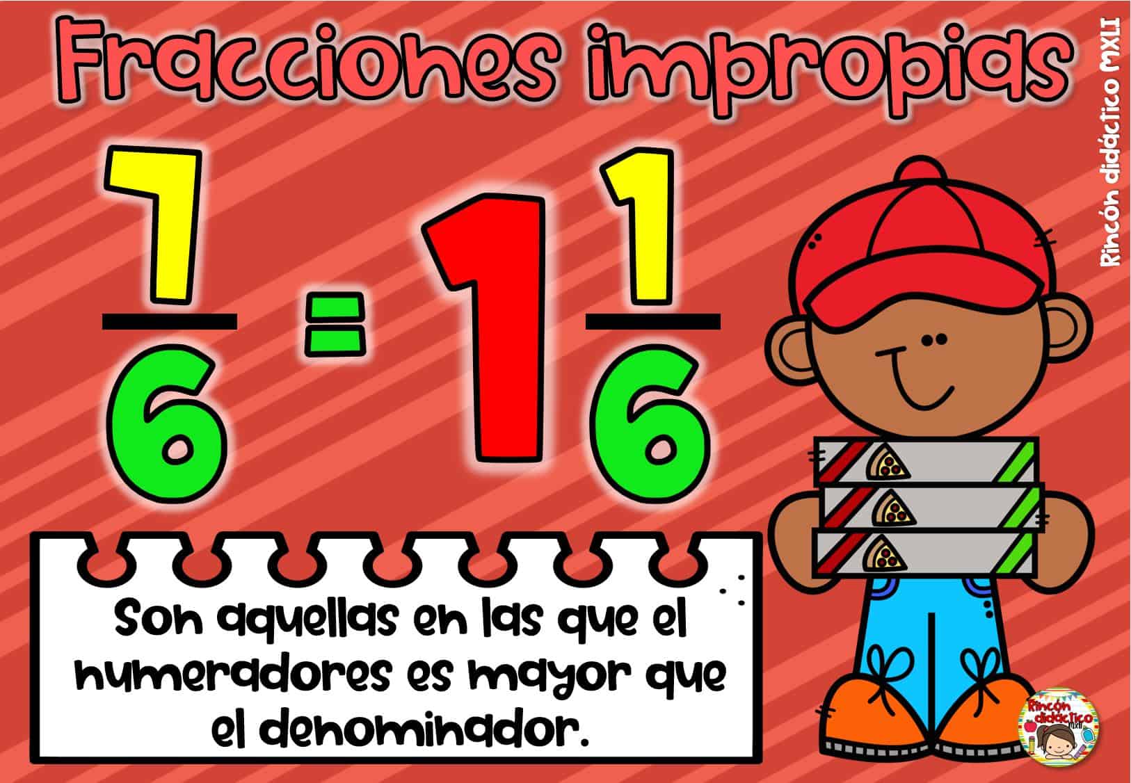 fracciones impropias y sus ejemplos