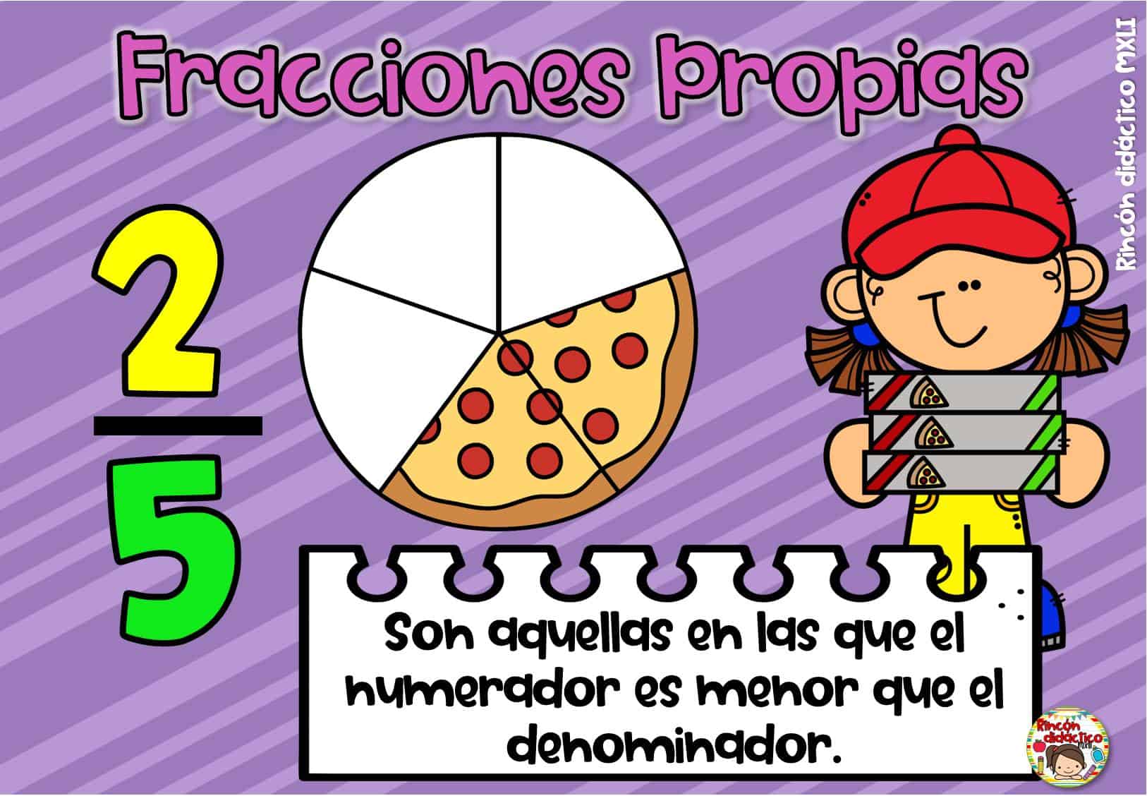 fracciones propias y ejemplos