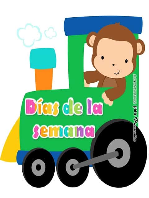 Tren de los días de la semana Los días de la semana