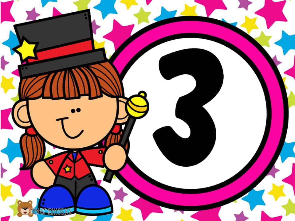 Carteles de los números del 1 al 10 Cartel de los numeros