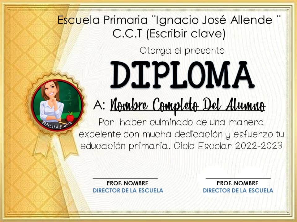 Plantillas de Diplomas de graduación para editar Diplomas de graduación 2023