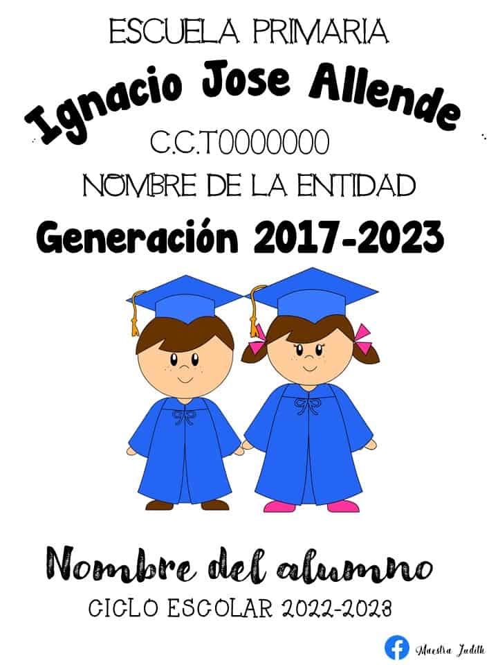 Portadas para carpeteas de graduación