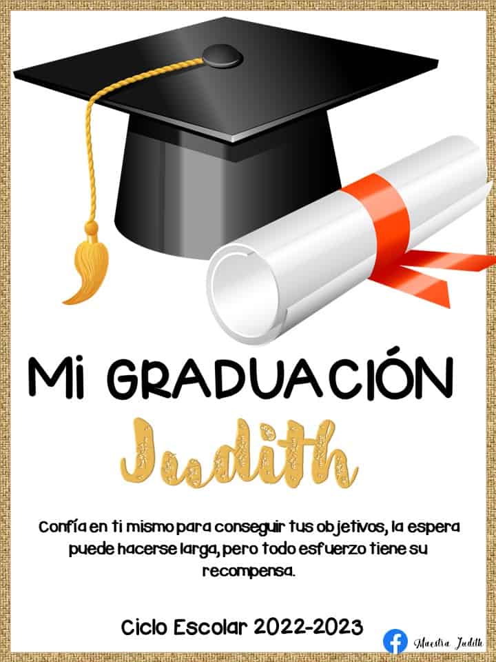 Portadas para carpeteas de graduación
