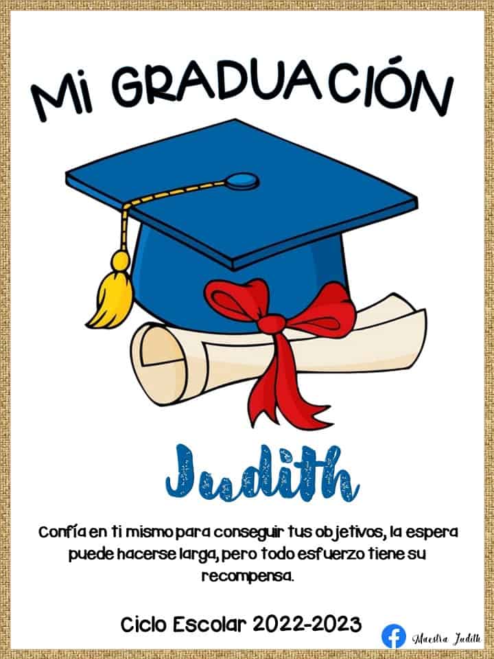 Portadas para carpeteas de graduación