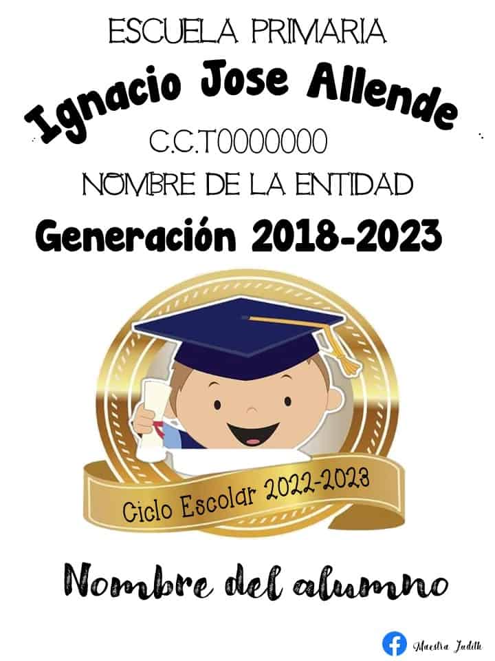 Portadas para carpeteas de graduación