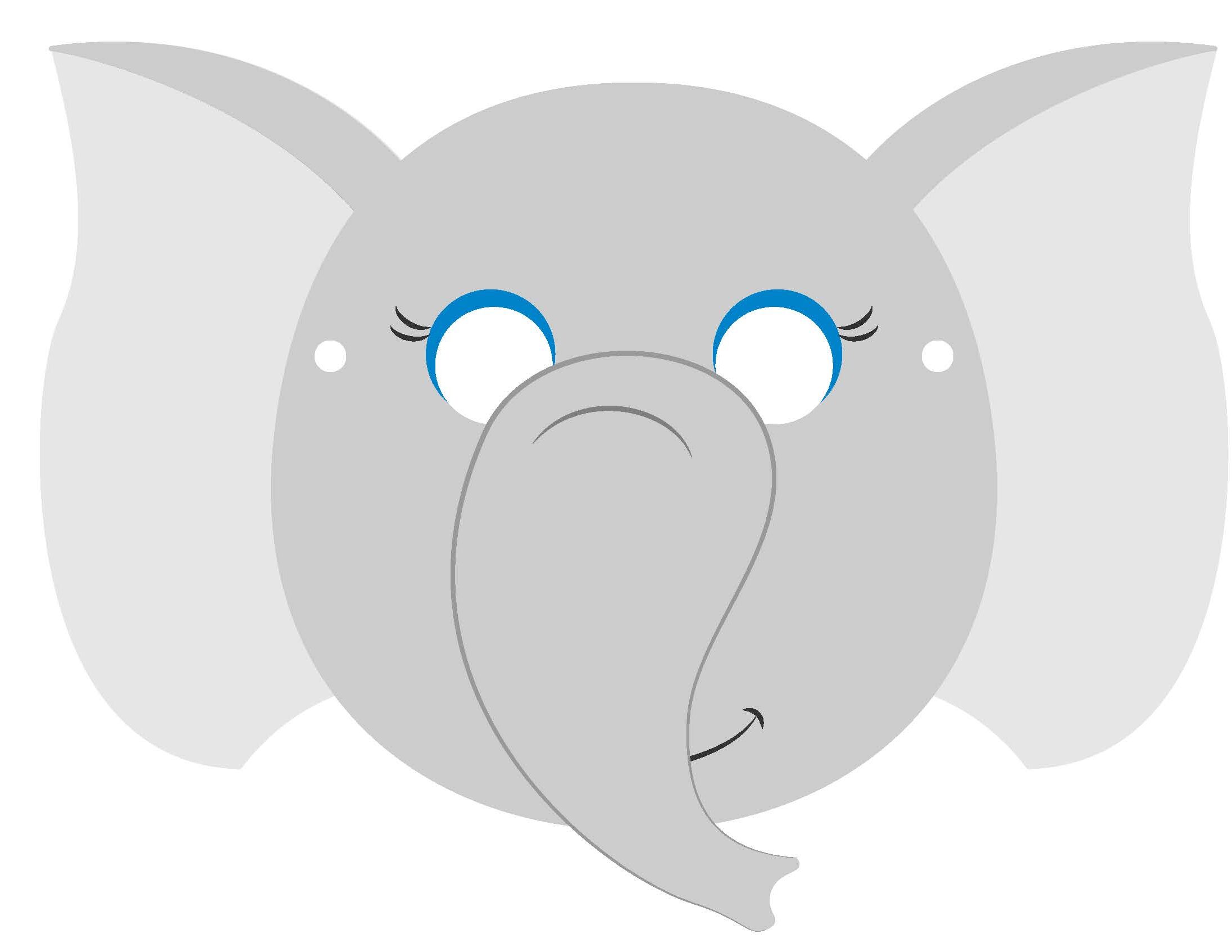 Mascaras de Papel 193 Máscara de elefante