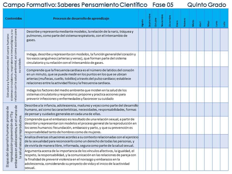 5° contenidos y pda 