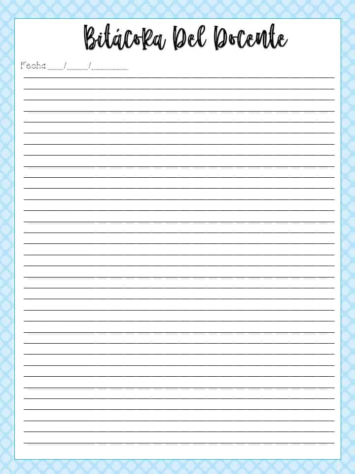 diario del maestro
