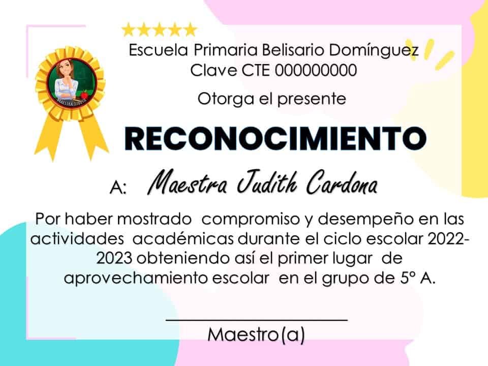Diplomas de aprovechamiento escolar 