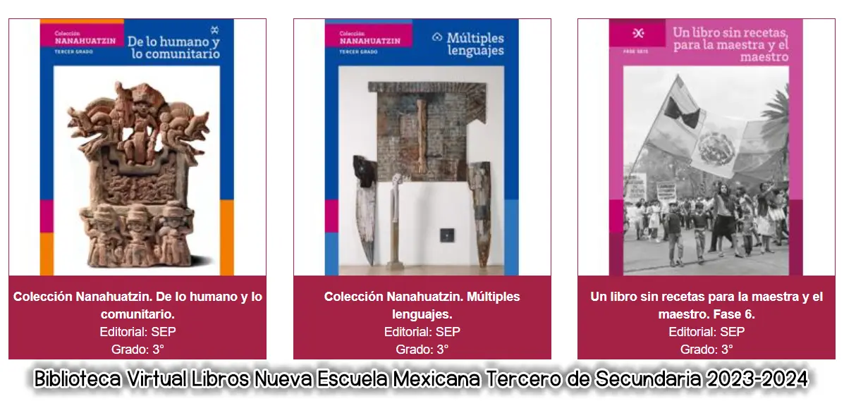 Libros de Secundaria PDF Libros Nueva Escuela Mexicana Tercero de Secundaria