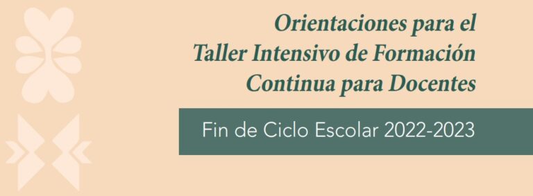 Taller Intensivo De Formación Continua Para Docentes Fin De Ciclo ...