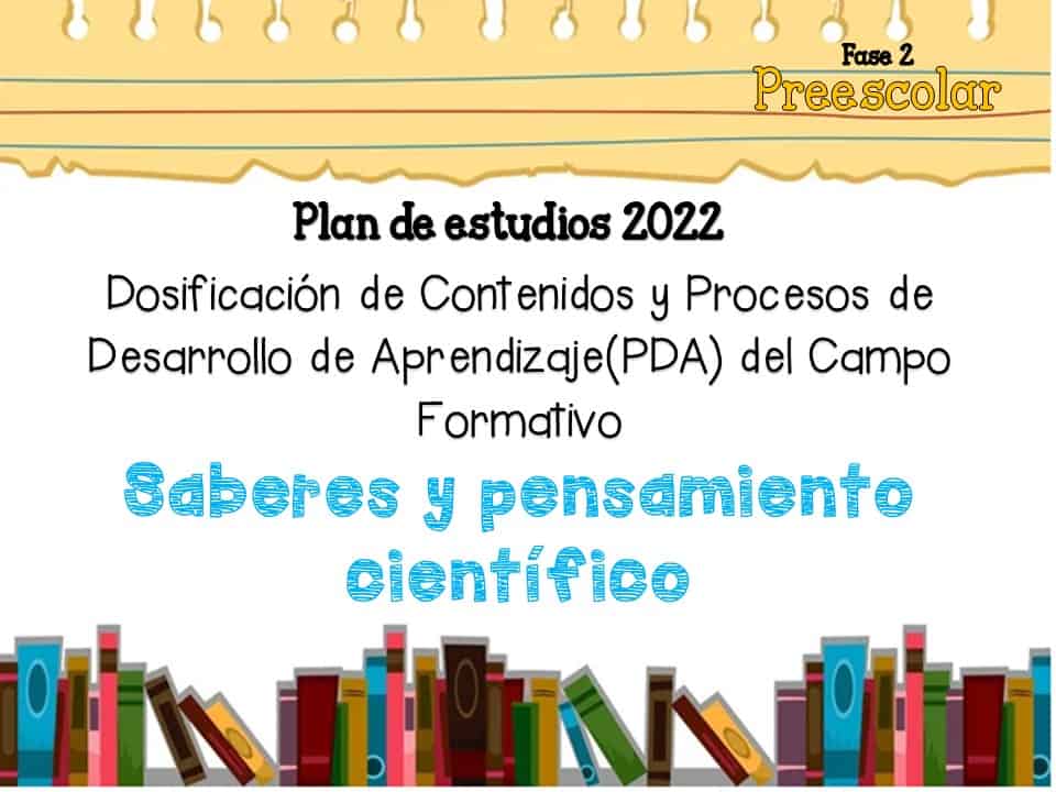 Contenidos preescolar saberes y pensamiento científico