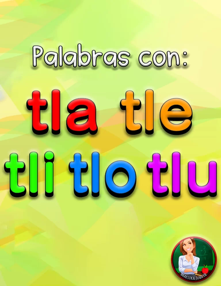 Palabras Con Tla Tle Tli Tlo Tlu - Material Educativo Y Material ...