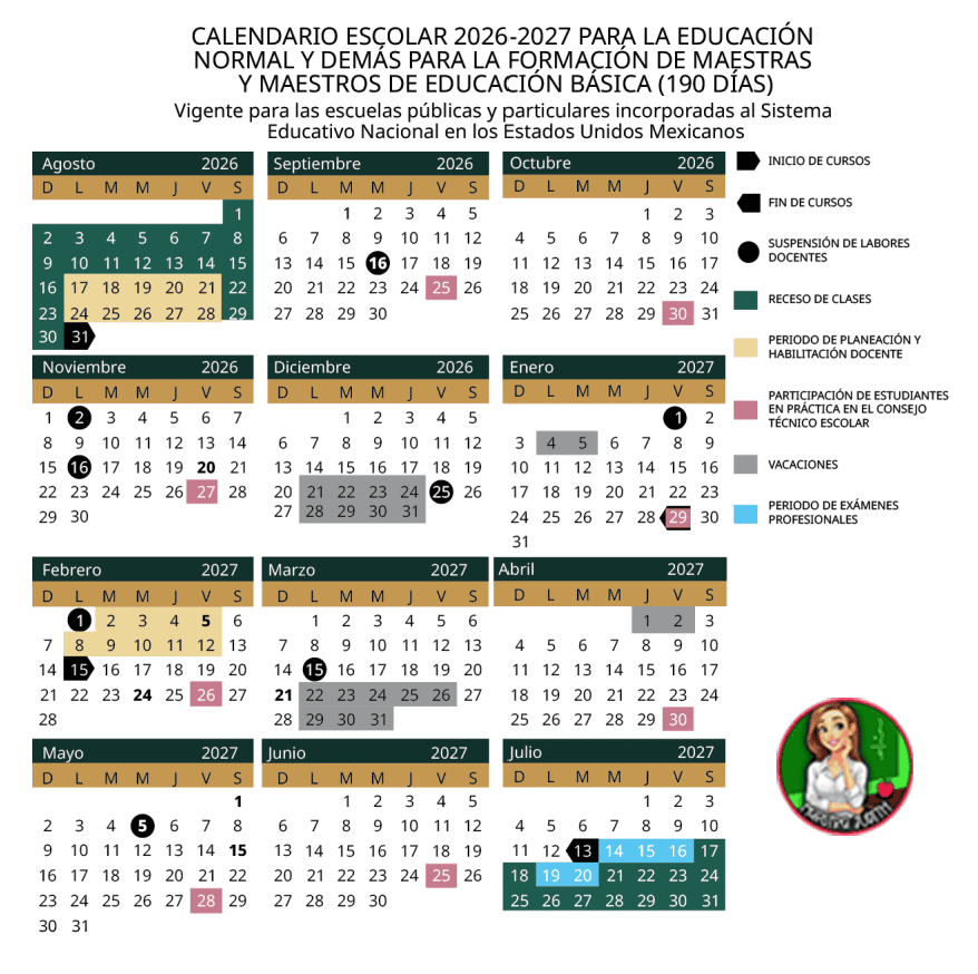 calendario escolar 2026-2027