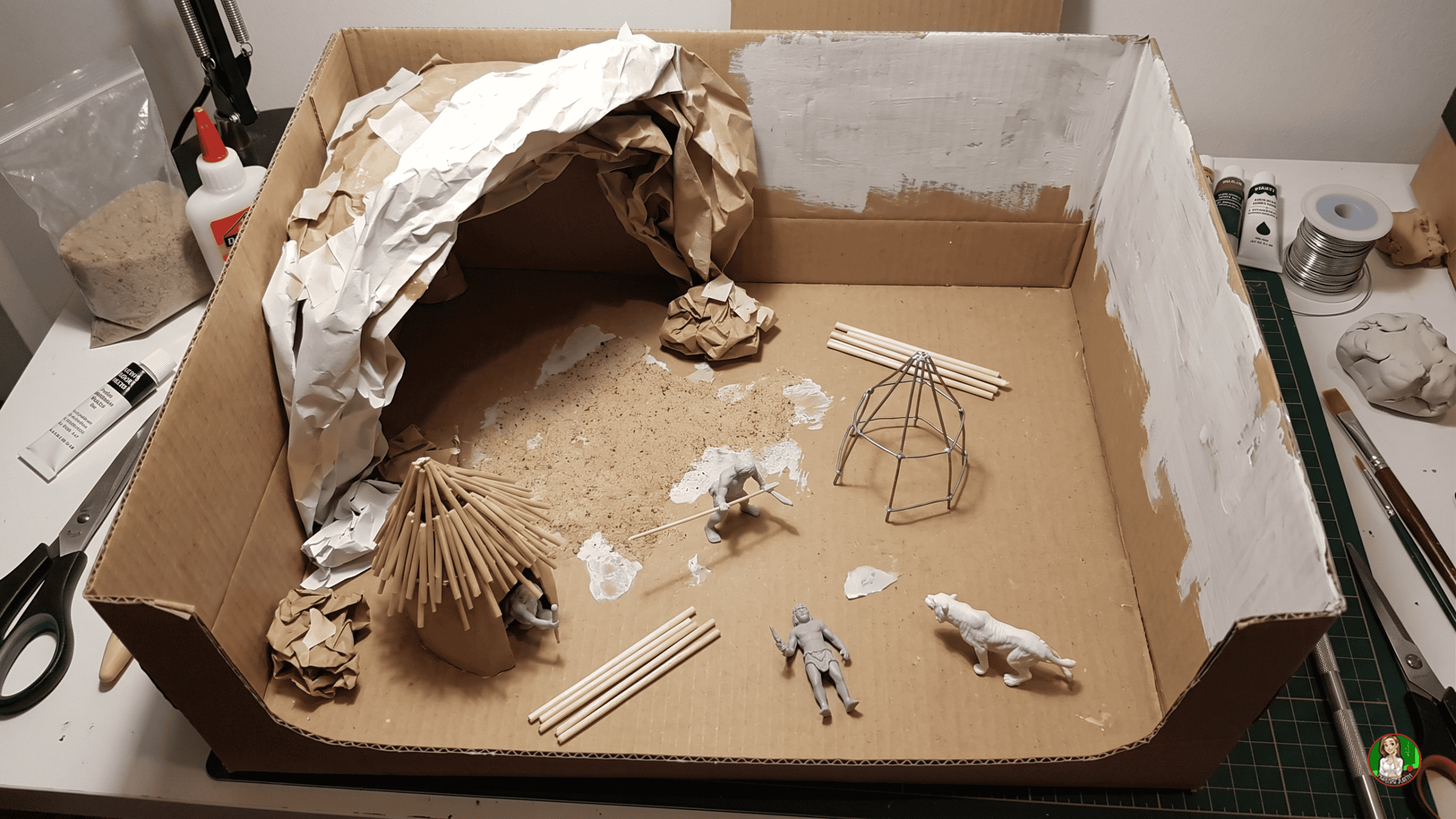 Como realizar una Maqueta de la Prehistoria Fácil maqueta de la prehistoria